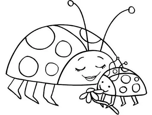 Dibujo para colorear de una catarina - Imagui Dibujo para colorear de una catarina - Imagui