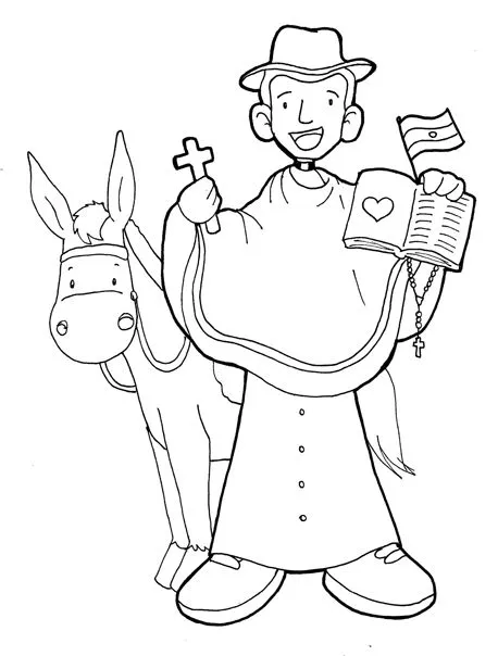 Dibujos para catequesis: CURA BROCHERO