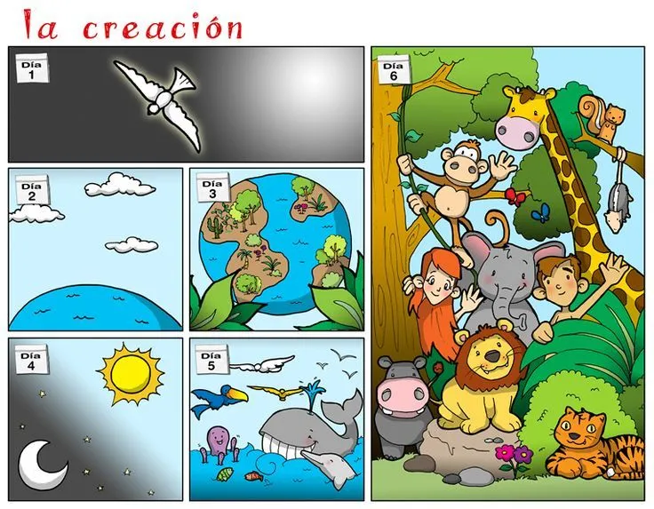 Dibujos para catequesis: LA CREACIÓN | IMAGENES PARA NIÑOS | Pinterest