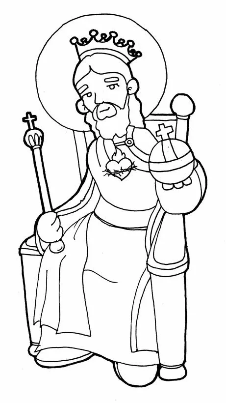 Dibujos para catequesis: CRISTO REY
