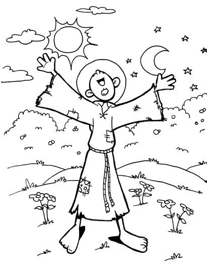 Dibujos para catequesis: SAN FRANCISCO / CÁNTICO DE LAS CRIATURAS Dibujos para catequesis: SAN FRANCISCO / CÁNTICO DE LAS CRIATURAS