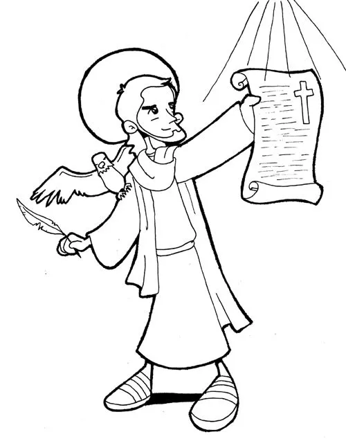 Dibujos para catequesis: SAN JUAN EVANGELISTA