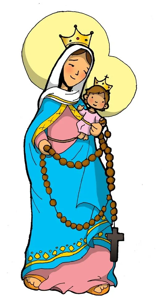 Dibujos para catequesis: VIRGEN DEL ROSARIO DE SAN NICOLÁS Dibujos para catequesis: VIRGEN DEL ROSARIO DE SAN NICOLÁS