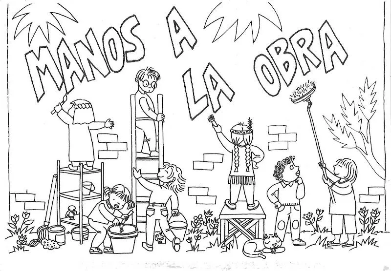 Dibujos Católicos : Ayudar al prójimo para colorear Dibujos Católicos : Ayudar al prójimo para colorear