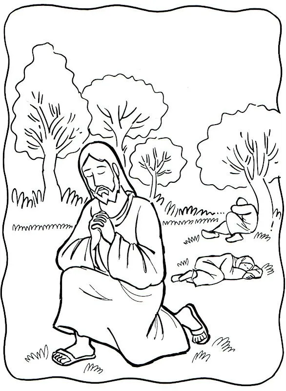 Dibujos Católicos : Oracion de jesus para colorear, pintar e imprimir Dibujos Católicos : Oracion de jesus para colorear, pintar e imprimir