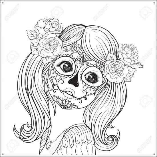 Dibujos de Catrinas y Calaveras para colorear el Día de Muertos | Saberimagenes.com Dibujos de Catrinas y Calaveras para colorear el Día de Muertos | Saberimagenes.com