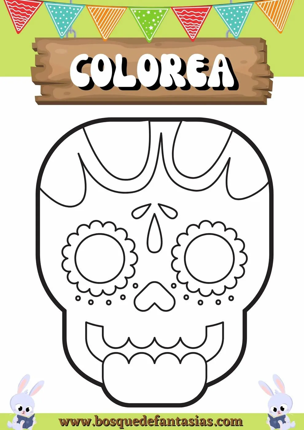 Dibujos de Catrinas para colorear: Mándalas y caretas fáciles para niños Dibujos de Catrinas para colorear: Mándalas y caretas fáciles para niños