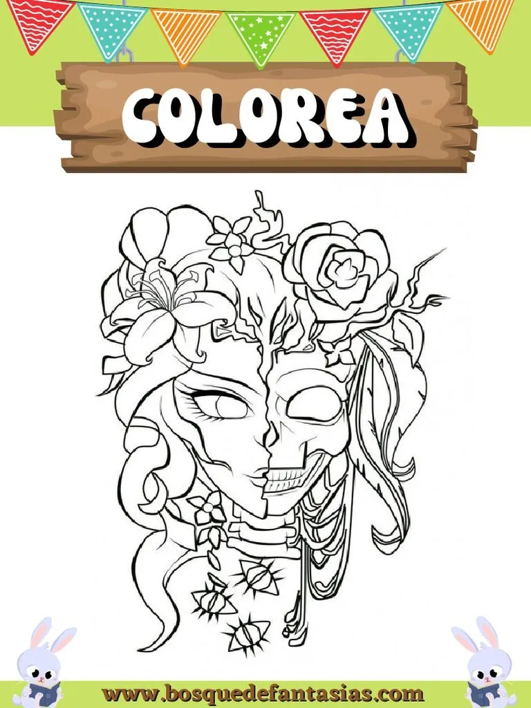 Dibujos de Catrinas para Colorear | PDF