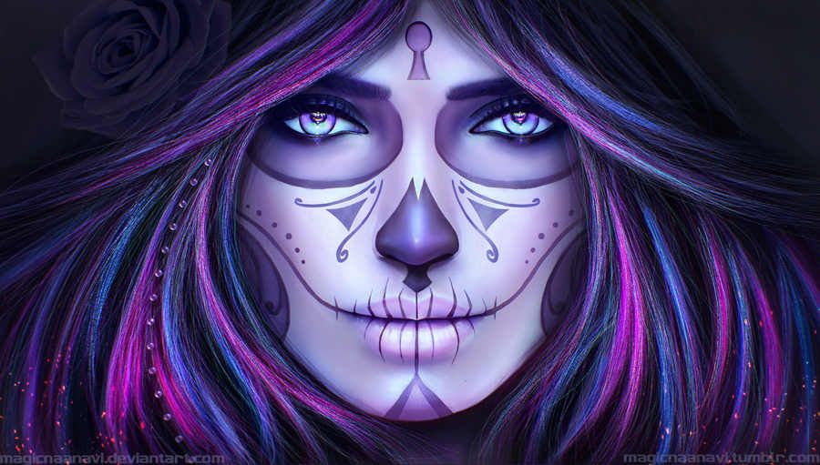 Dibujos de catrinas donde se mezcla la magia y la ciencia ficción Dibujos de catrinas donde se mezcla la magia y la ciencia ficción