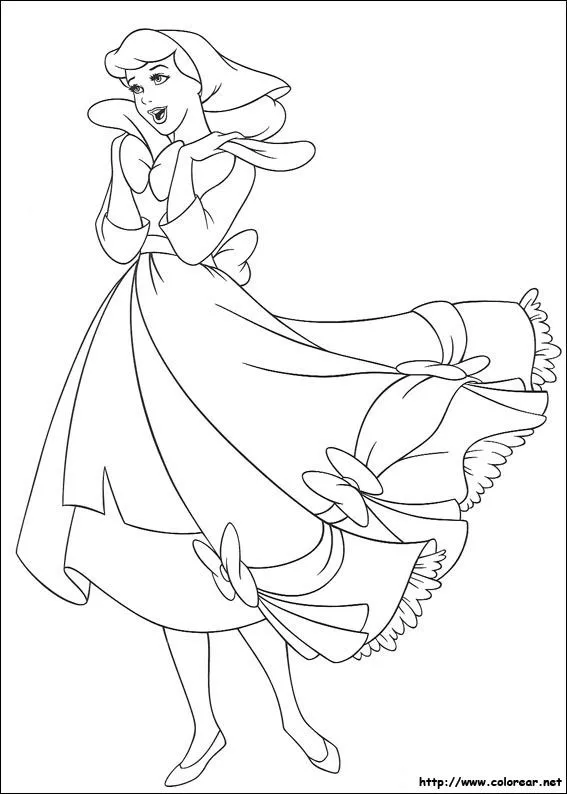 Dibujos de Cenicienta para colorear en Colorear.net