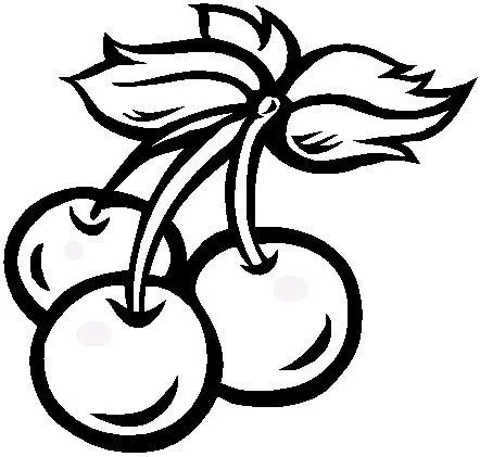 Dibujos de cerezas para colorear