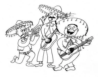 DIBUJOS DE CHARROS PARA COLOREAR