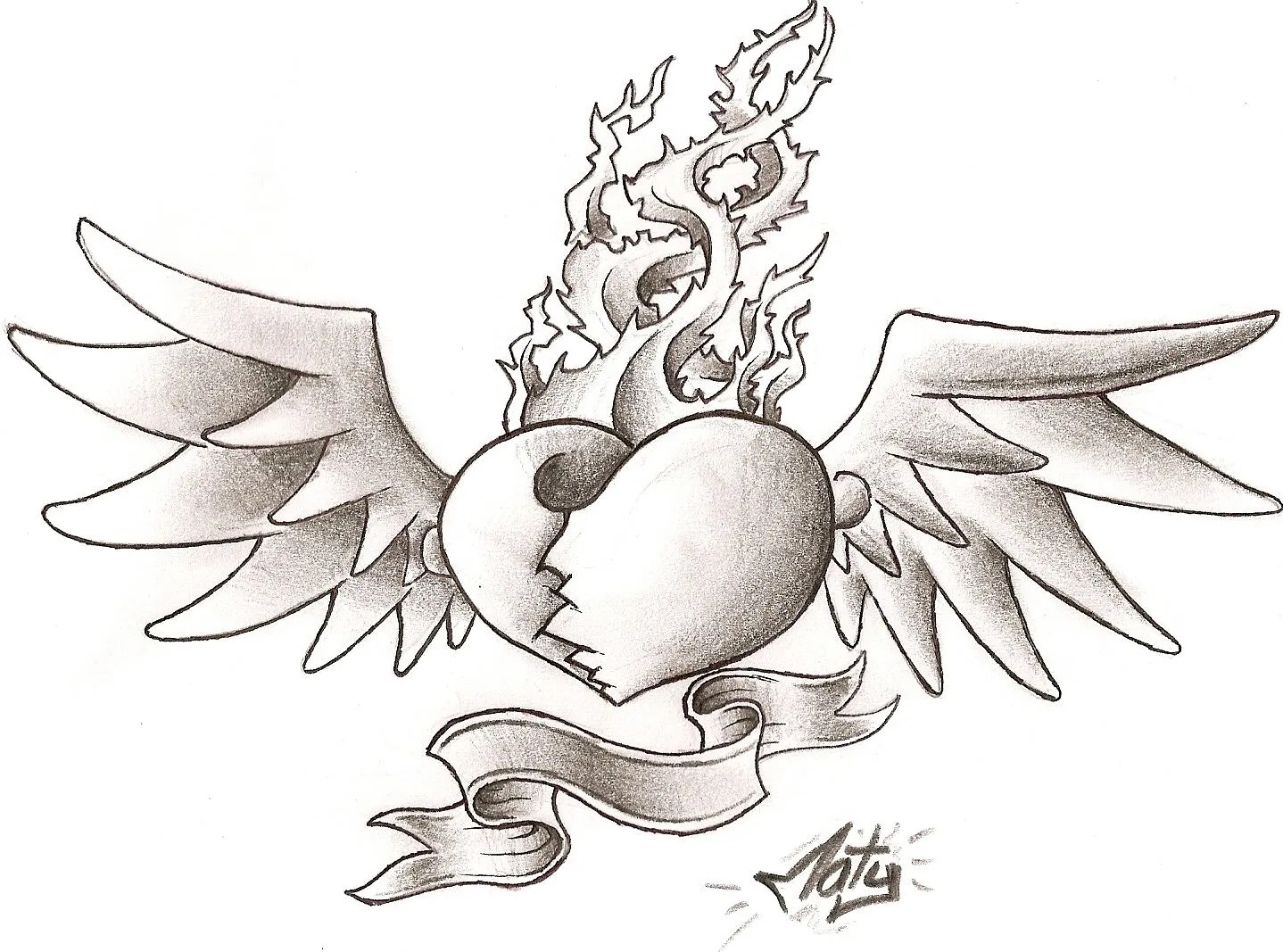 Dibujos Chidos De Corazones A Lapiz