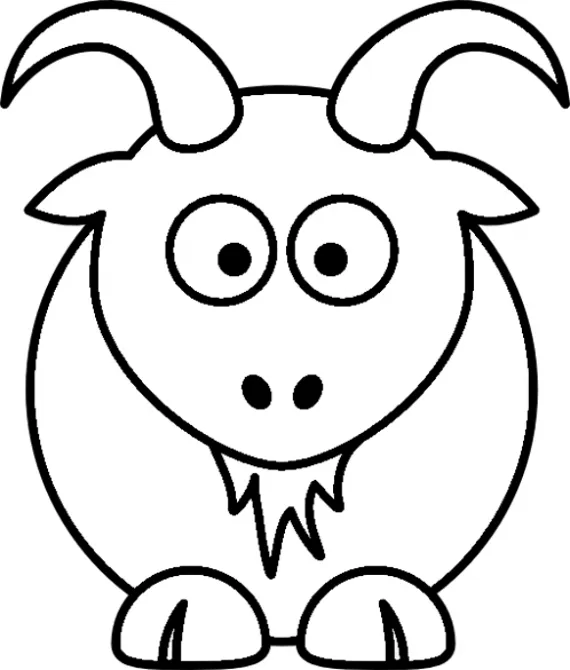 Dibujos colorear cabras - Imagui
