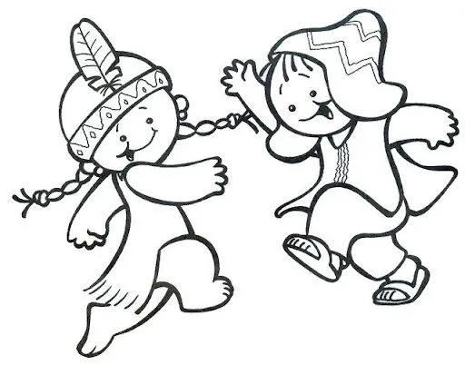 Dibujos de cholitos para colorear - Imagui