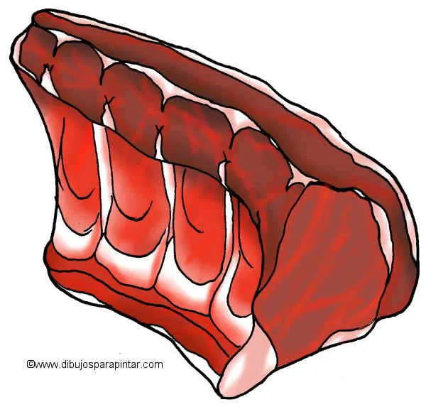 Dibujos de chuletas de ternera