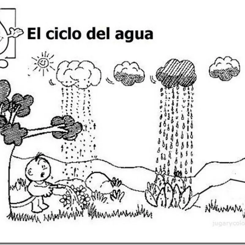 Dibujos Ciclo del agua para colorear - Colorear dibujos infantiles Dibujos Ciclo del agua para colorear - Colorear dibujos infantiles