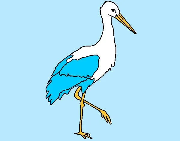 Dibujos de Cigüeñas para Colorear - Dibujos.net Dibujos de Cigüeñas para Colorear - Dibujos.net