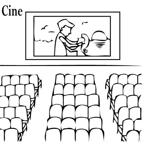 Cine dibujo para colorear - Imagui