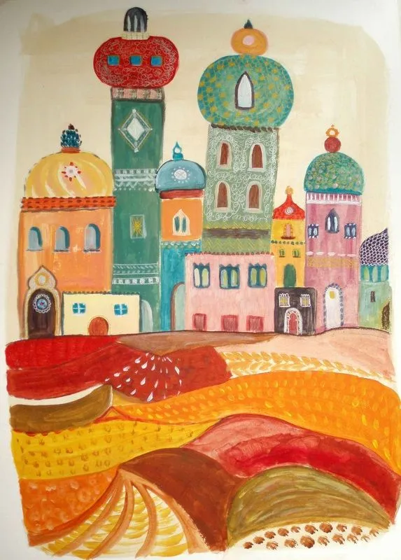 Dibujos infantiles de ciudades - Imagui