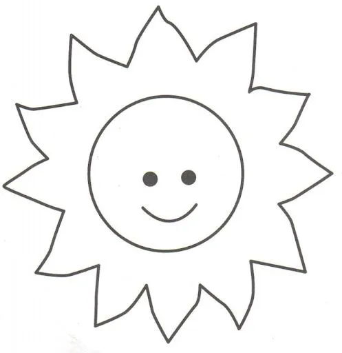 sol para colorear animado