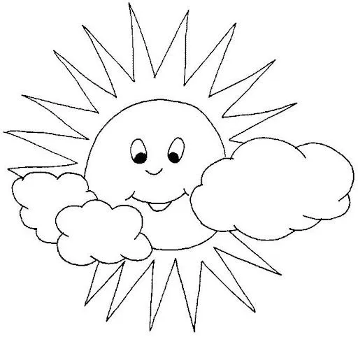 DIBUJOS DEL CLIMA PARA COLOREAR