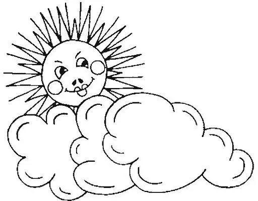 DIBUJOS DEL CLIMA PARA COLOREAR