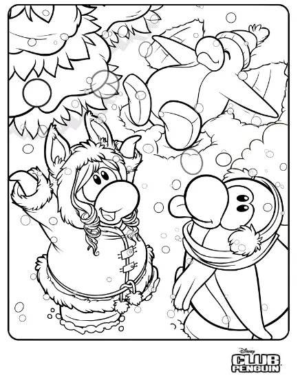 Dibujos club penguin para imprimir colorear - Imagui