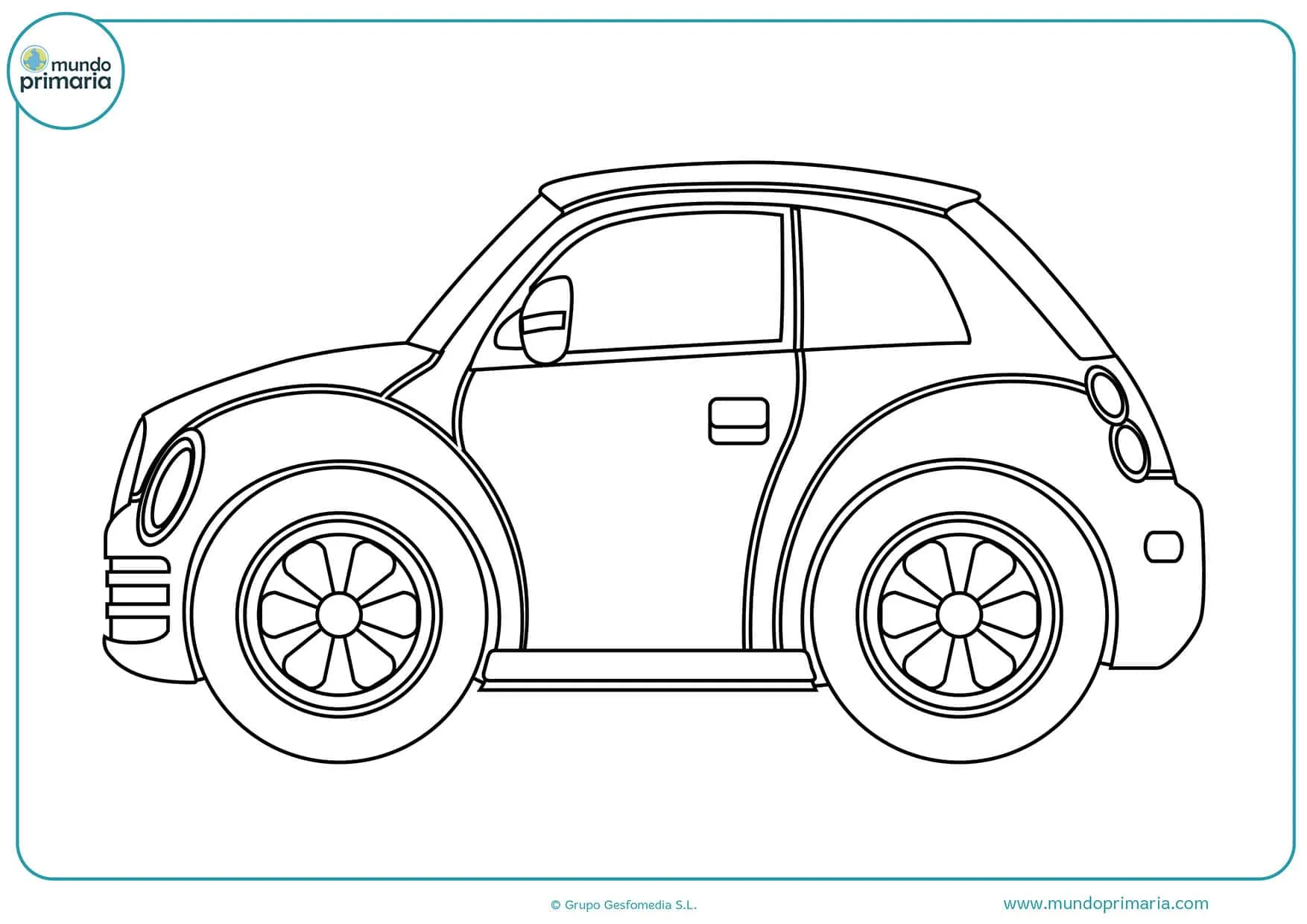 Dibujos de coches para colorear - Mundo Primaria Dibujos de coches para colorear - Mundo Primaria
