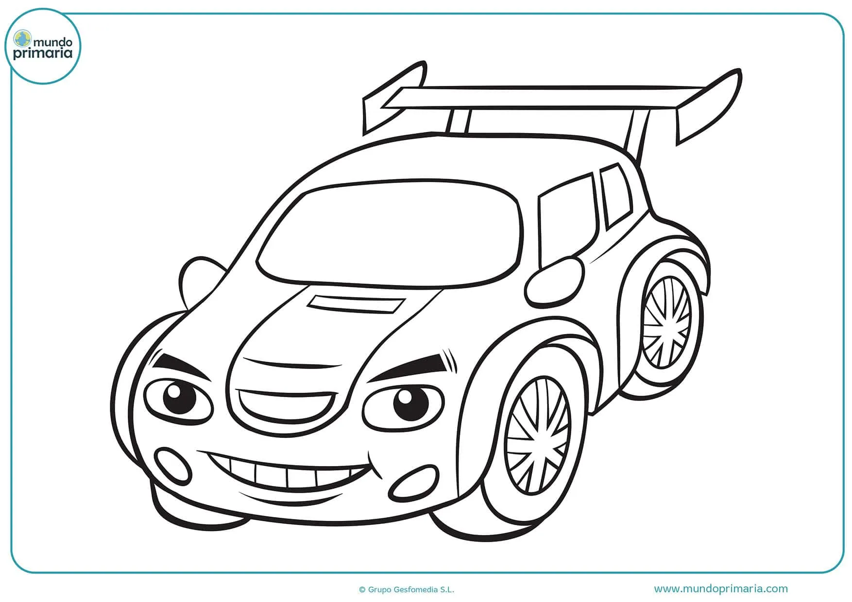 Dibujos de coches para colorear - Mundo Primaria Dibujos de coches para colorear - Mundo Primaria