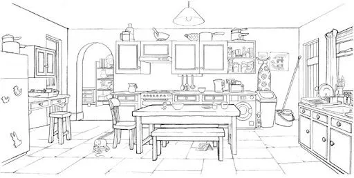 DIBUJOS DE COCINAS Y COCINEROS PARA COLOREAR | FICHAS PARA PINTAR ... DIBUJOS DE COCINAS Y COCINEROS PARA COLOREAR | FICHAS PARA PINTAR ...