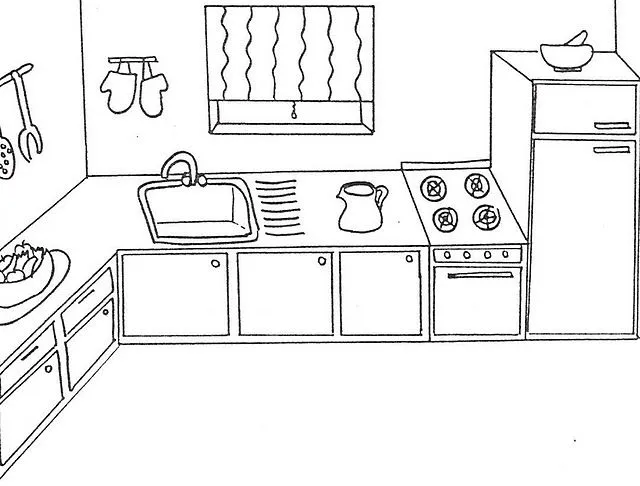 DIBUJOS DE COCINAS Y COCINEROS PARA COLOREAR DIBUJOS DE COCINAS Y COCINEROS PARA COLOREAR