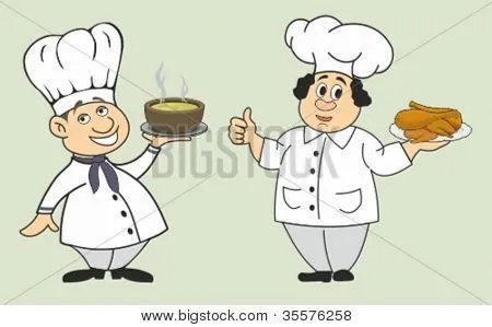 Dibujos de cocineros graciosos - Imagui
