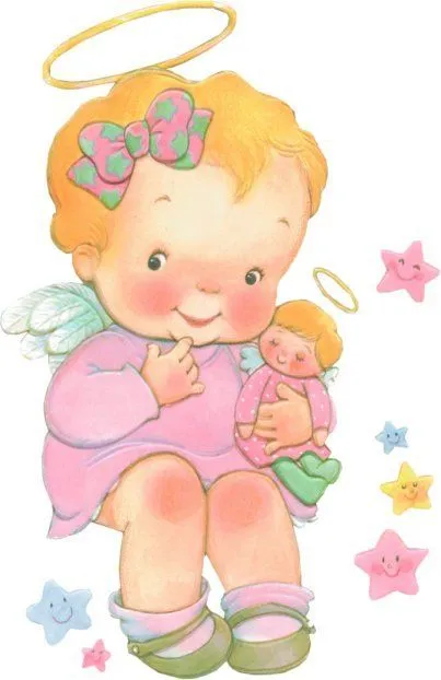 Dibujos de angeles a color - Imagui