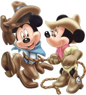 Dibujos a color ♥: Minnie y Mikey en color