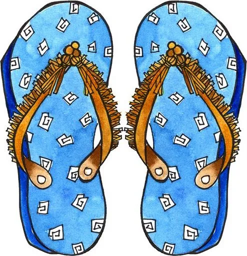Chanclas dibujo para colorear - Imagui Chanclas dibujo para colorear - Imagui