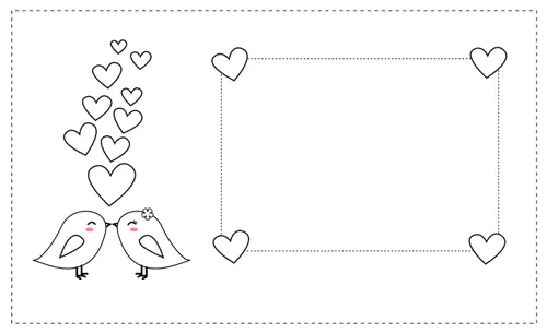 Dibujos para Colorear: 12 tarjetas de San Valentín para colorear Dibujos para Colorear: 12 tarjetas de San Valentín para colorear