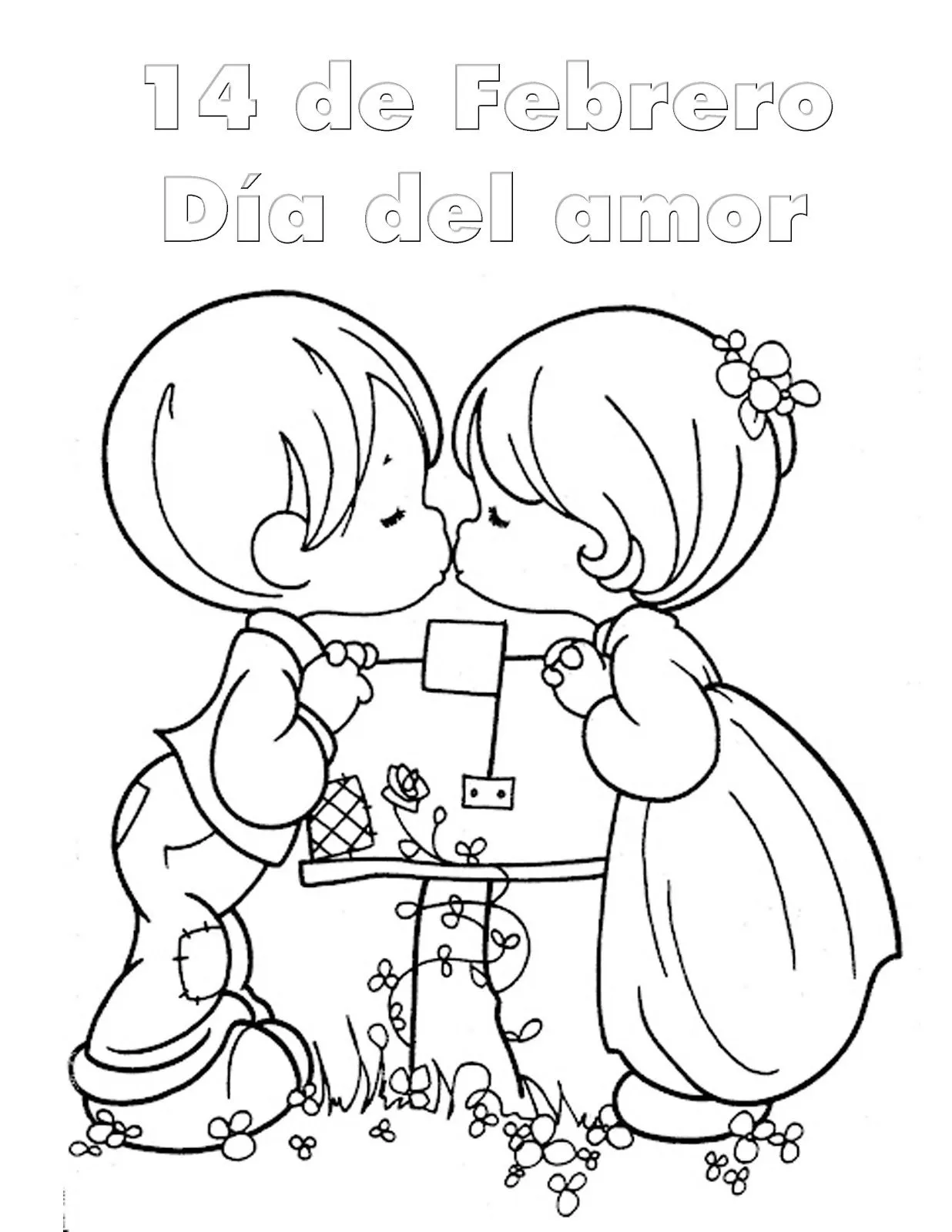 dibujos para colorear del 14 de febrero dia del amor y la amistad ... dibujos para colorear del 14 de febrero dia del amor y la amistad ...