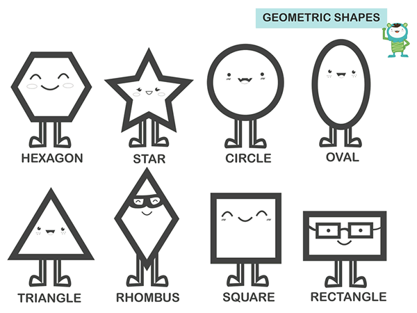 Dibujos para Colorear: Imprimible: Las formas geométricas en ...