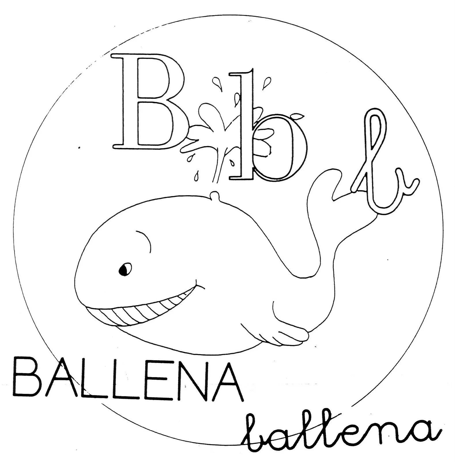 Dibujo de letra B para colorear - Imagui