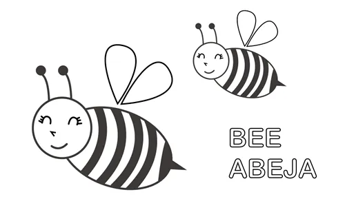 Dibujos para Colorear: Abeja para colorear