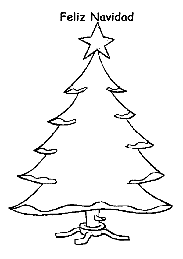 Dibujos para colorear de Abetos, arbol de navidad Dibujos para colorear de Abetos, arbol de navidad