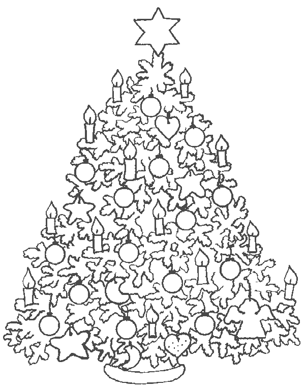 Dibujos para colorear de Abetos, arbol de navidad : Para Celebrar Dibujos para colorear de Abetos, arbol de navidad : Para Celebrar