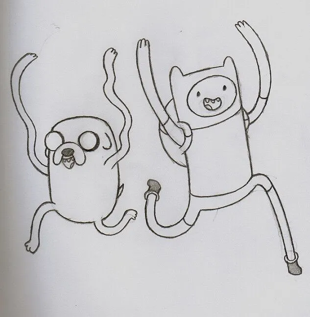 Finn y jake para dibujar - Imagui