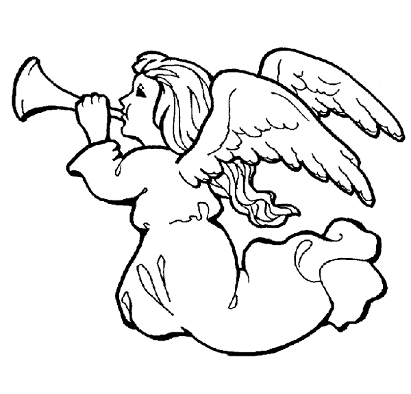 Dibujos para colorear de Angeles de navidad, Plantillas para ... Dibujos para colorear de Angeles de navidad, Plantillas para ...