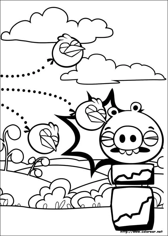 Dibujos para colorear de Angry Birds
