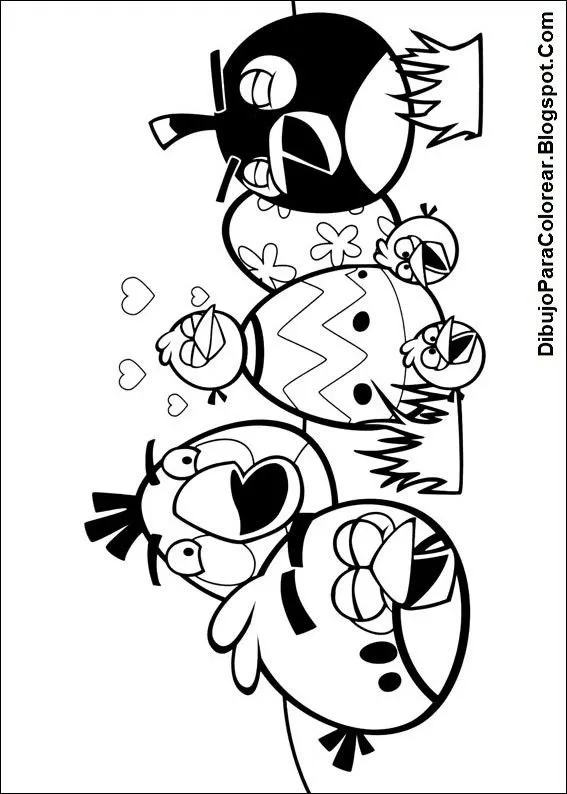 Dibujos Para Colorear: Todos Los Angry Birds Para Pintar Dibujos Para Colorear: Todos Los Angry Birds Para Pintar