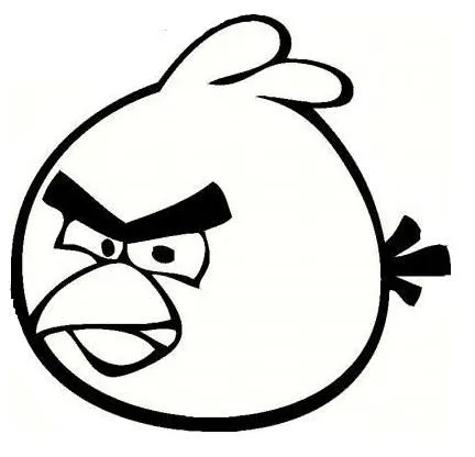 Dibujos para colorear de Angry Birds: Red Bird muy enfadado ... Dibujos para colorear de Angry Birds: Red Bird muy enfadado ...