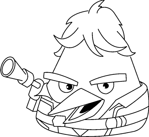 Dibujos para colorear Angry Birds star wars 2 - Imagui