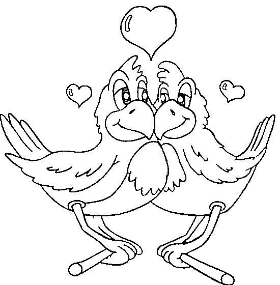 Dibujos para colorear de Animales enamorados, Plantillas para ... Dibujos para colorear de Animales enamorados, Plantillas para ...